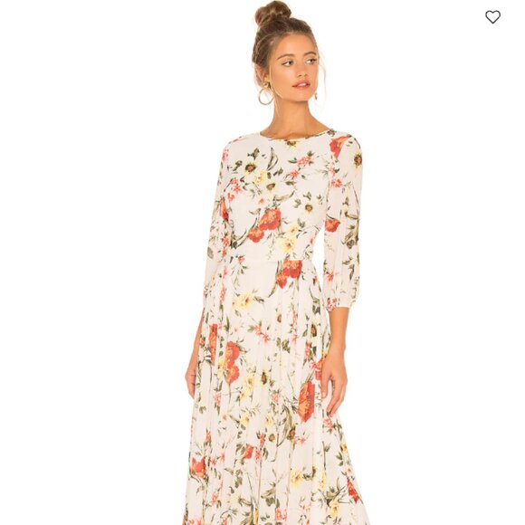 NWT Anthropologie BHLDN Yumi Kim Cream Maxi Woodstock Maxi Dress Size Small - Picture 16 of 16